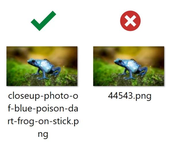 Image file names for SEO