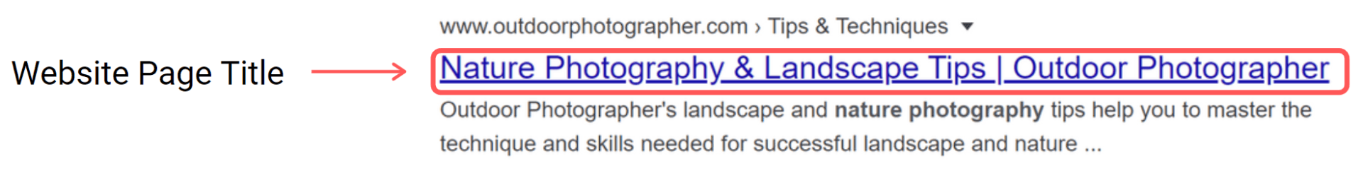 Page Title example