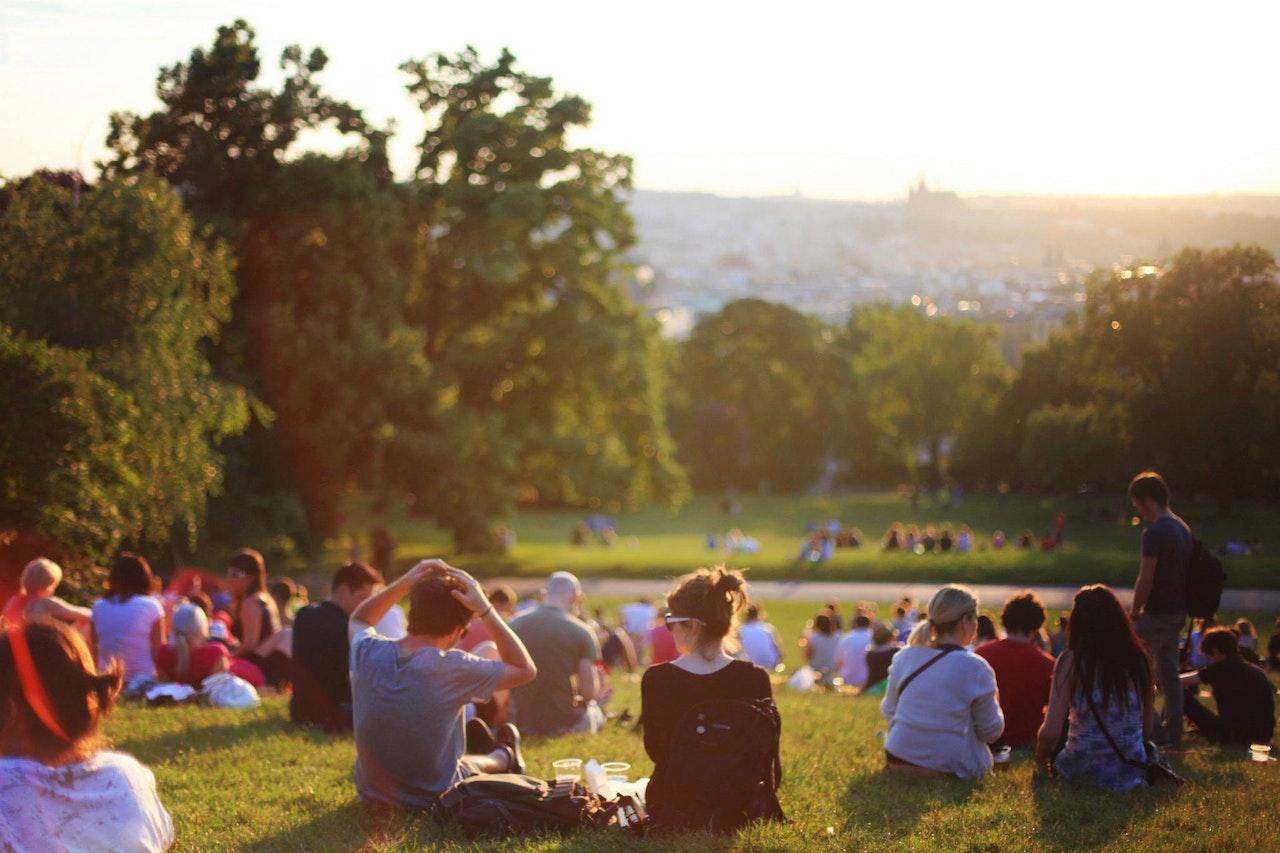 People at a park