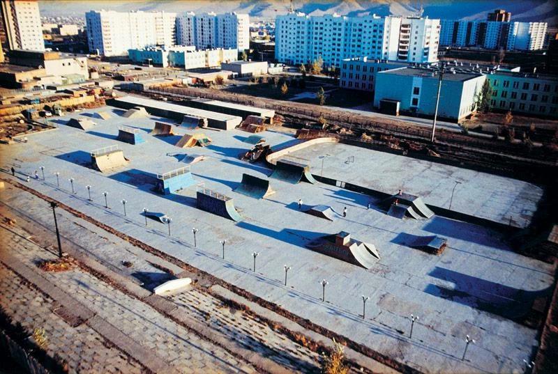 This was the skatepark Andy was hoping to photograph in the Mongolian capital, Ulan Bator.