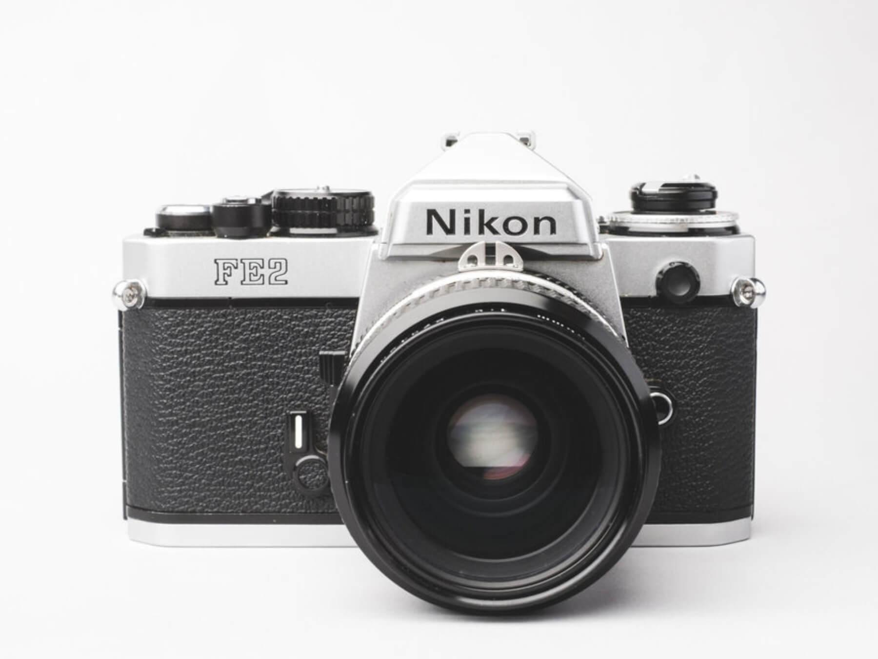 Nikon fe2 camera with lens