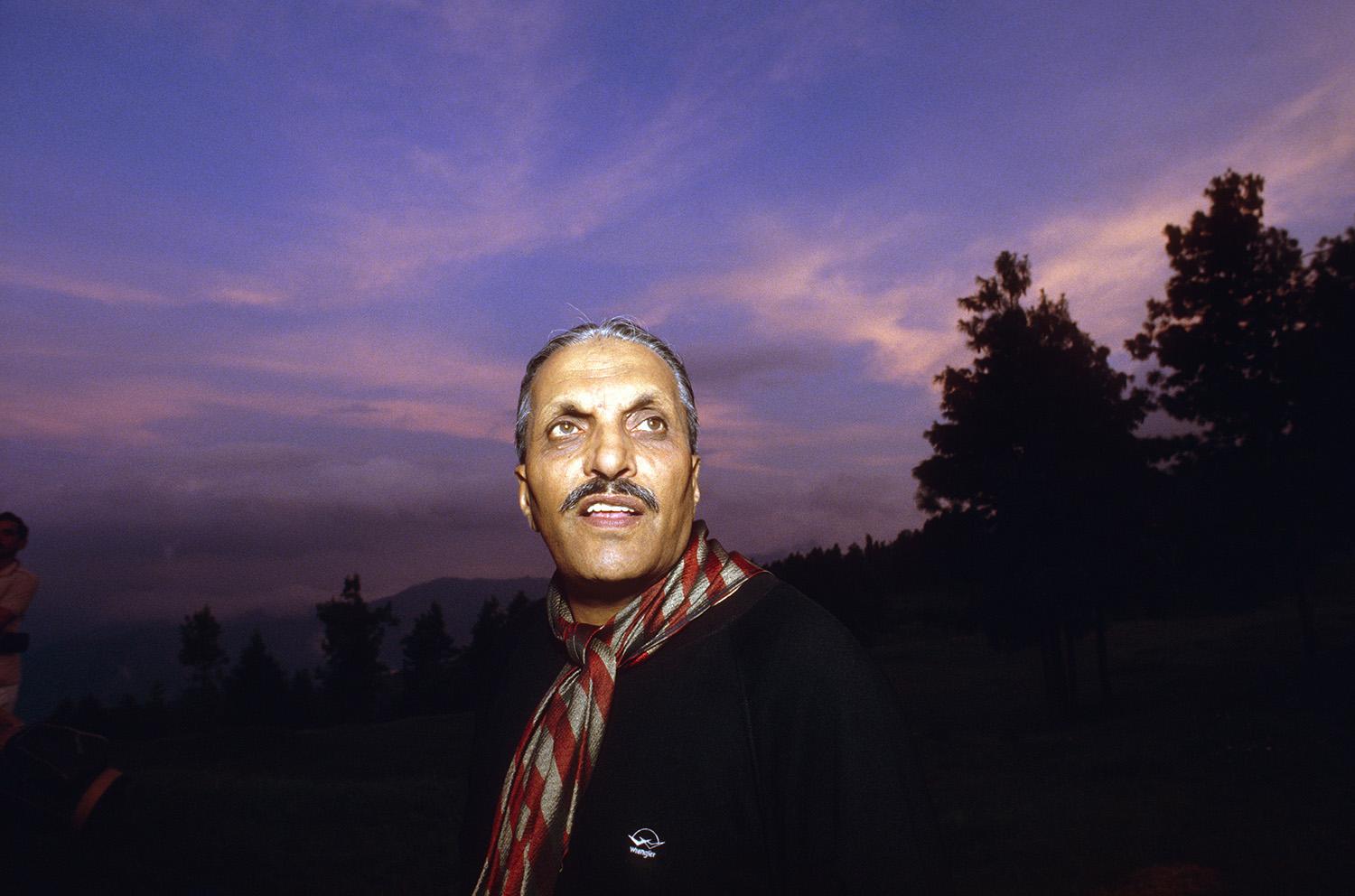President of Pakistan General Mohammad Zia Al-Haq relaxes during a game of golf on a course near Murree.
