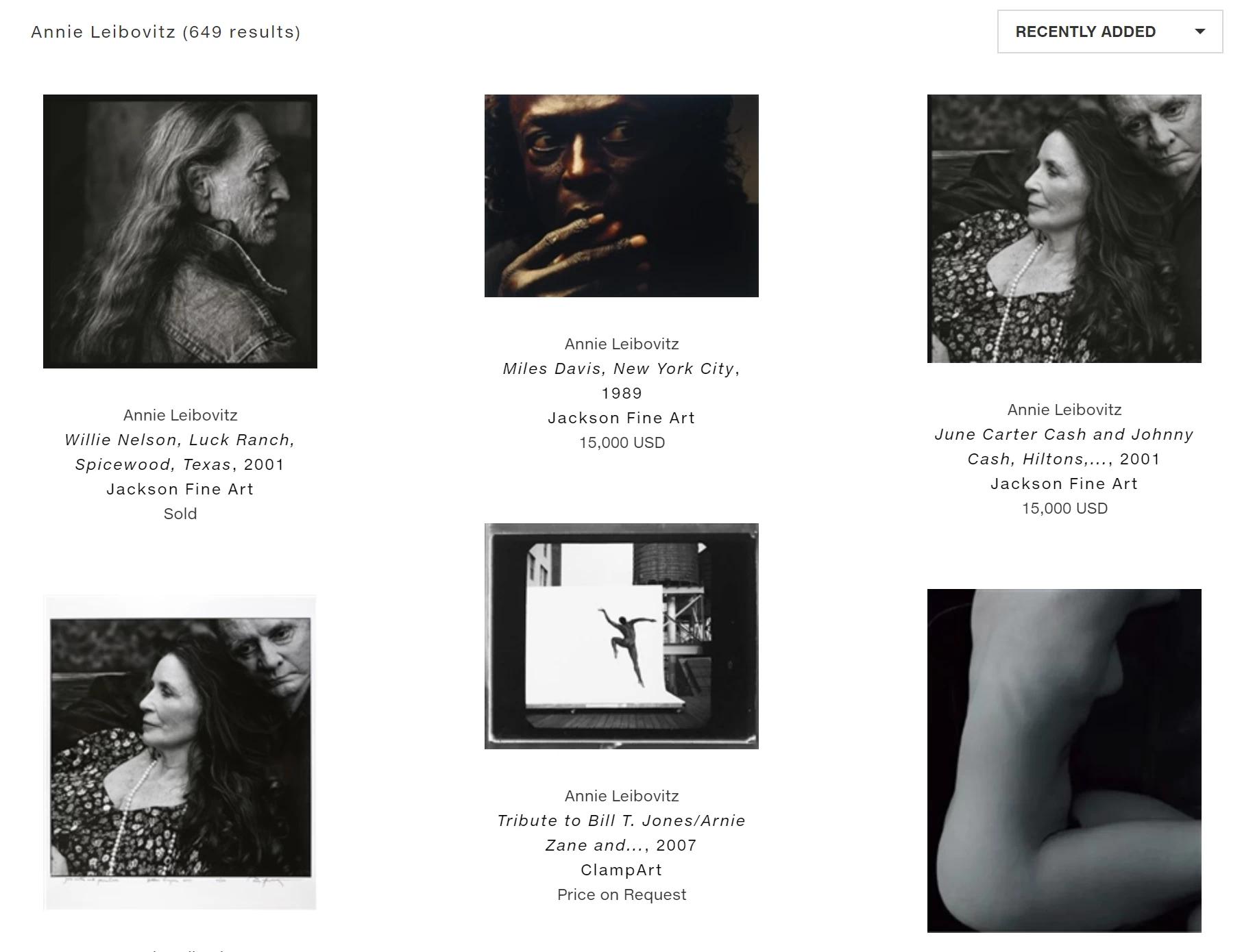 Annie Leibovitz' website