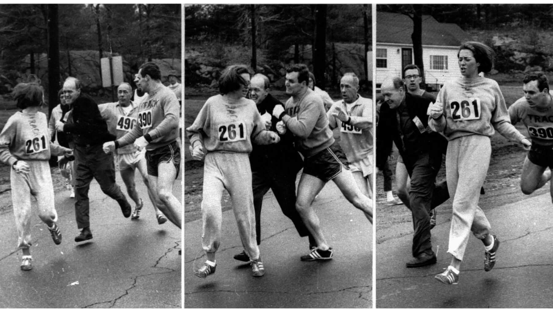 Katherine Switzer first woman to run the Boston Marathon 1967