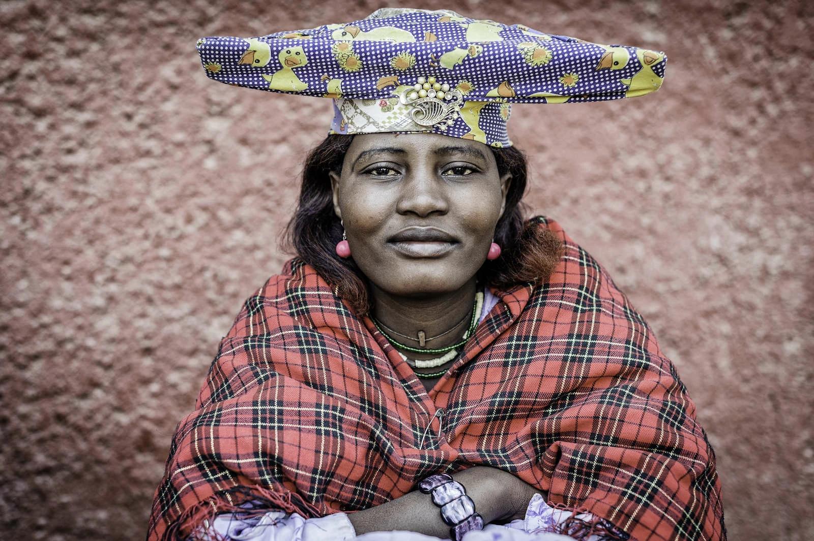 Herero woman with typical dress. Photo and story credits by Jorge Fernandez Garces