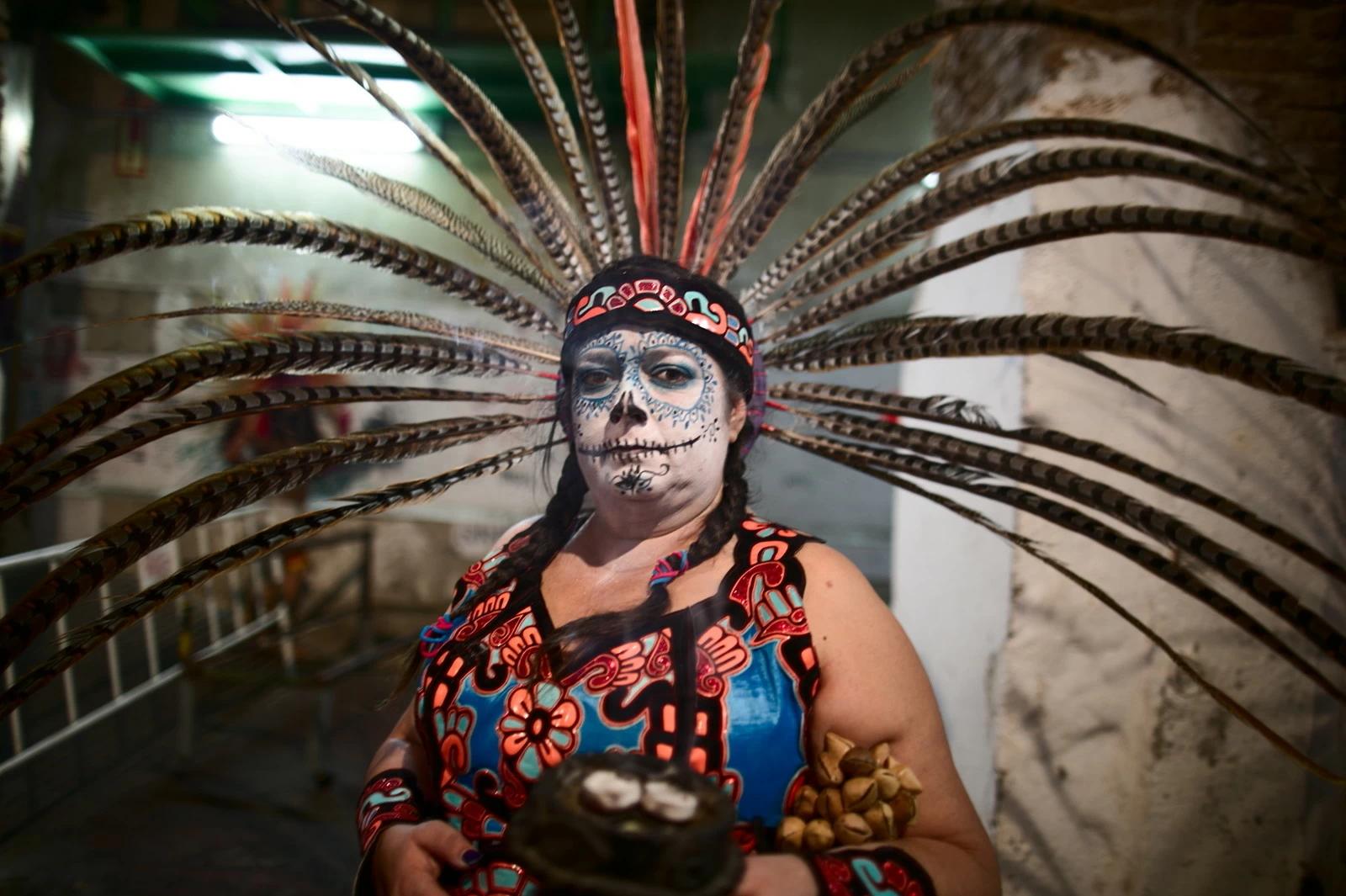 Day of the dead held in La Tabacalera, Madrid. Photo and story by Jose Hinojosa